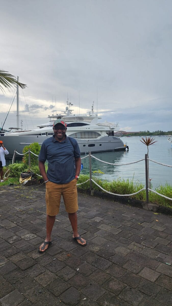 Luxury yacht marina