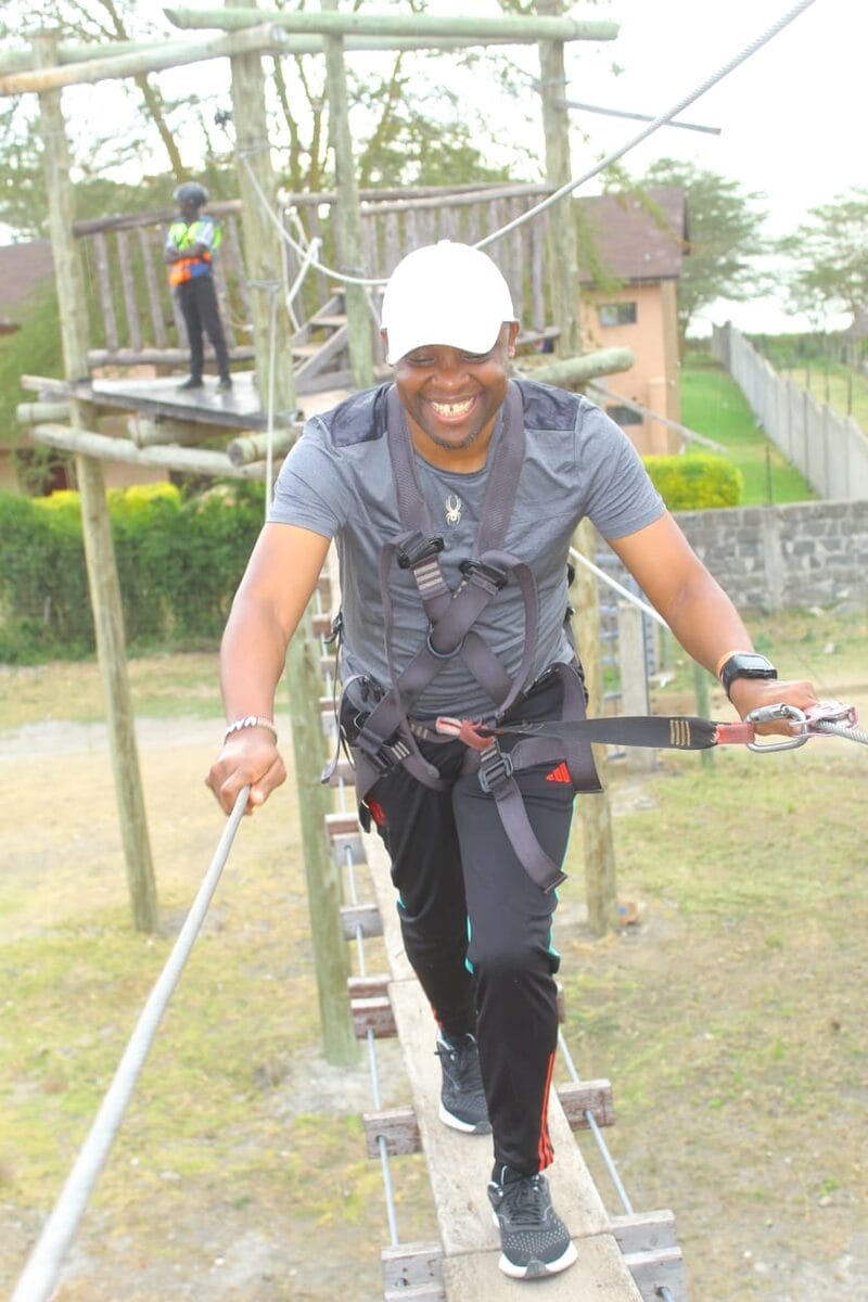 Rope course team building