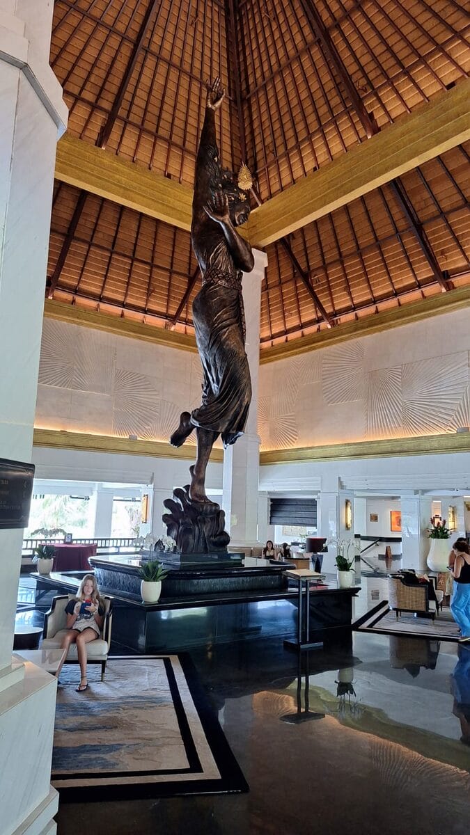 Luxury hotel lobby Bali